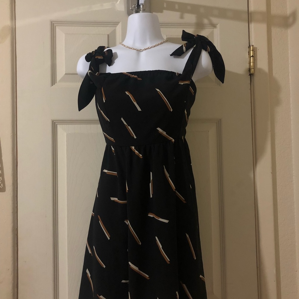 Black mini dress